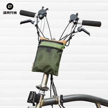 ROCKBROS 洛克兄弟旗艦店 摺疊車車頭包 小布自行車前包 收納包 電動車龍頭掛包 斜跨包