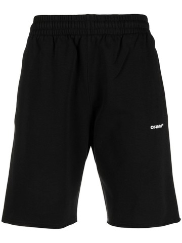 Off White `Wave Outl Diag` Sweatshorts