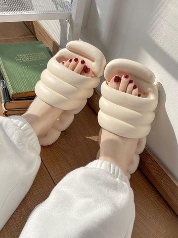 拖鞋高級感夏季可愛浴室洗澡踩屎感室內情侶家居一對女生涼拖鞋男