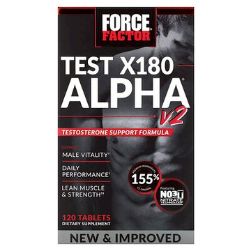 Force Factor, Test X180 Alpha® V2，120 片