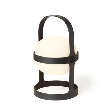 Soft Spot 柔煦 太陽能充電 LED 提燈（暗夜黑、中）