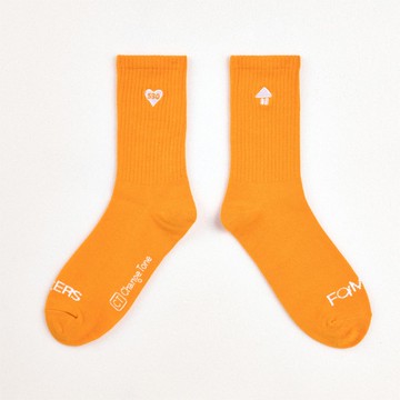 聯名 我家的事 夏仔想你 中筒襪 子夏黃(F)