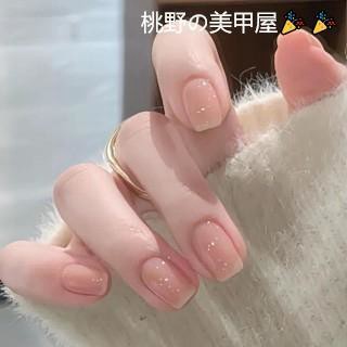 【老師看不見】純手工穿戴甲 穿戴式美甲 美甲貼片 指甲貼片 美甲片 同款甘露寺華妃摸臉裸色顯白純欲美甲