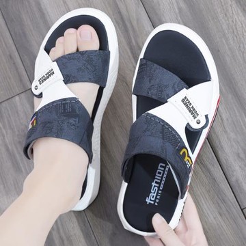 涼鞋男款2024新款秋季外穿沙灘拖鞋開車防滑耐磨百搭軟底兩用涼拖