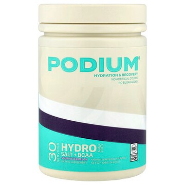 Podium Nutrition, Hydro & Salt 2025 + BCAA，酸西瓜味，14.82 盎司（420 克）