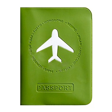 M Square PVC短版護照夾  130 x 90 x 10mm  桃色/綠色/紅色/橘色 隨機款