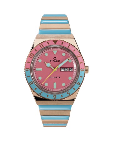 Timex Q Timex Malibu Stainless Steel Watch, 36mm