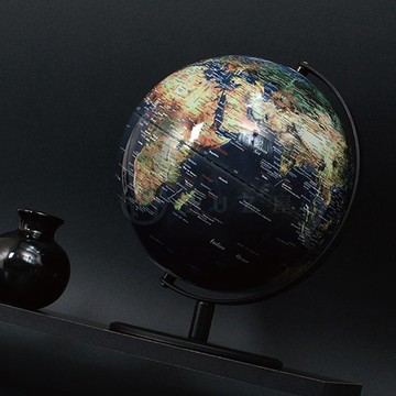 SkyGlobe 10吋衛星霧面黑質感地球儀(英文版)