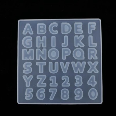 レジン型 アルファベット 数字 シリコンモールド 手作り フォンダンケーキ 金型 アクセサリーパーツ