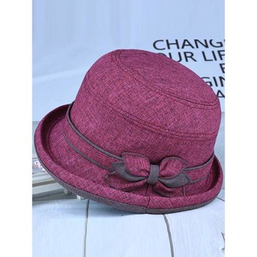 遮陽帽女春秋天媽媽奶奶休閑帽子