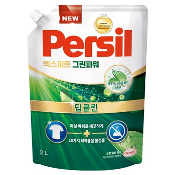 Persil 寶瀅 韓國原裝進口 綠力潔淨洗衣精補充包 一般洗衣機專用  2L  1包