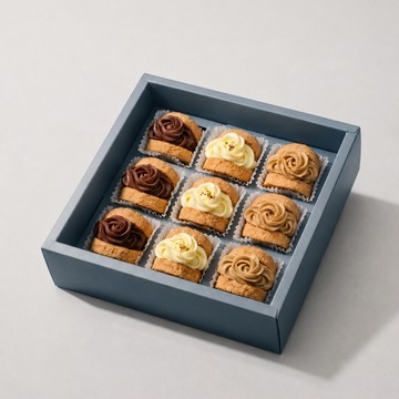 3日內出貨【UiiPie法式點心】暖陽-達克瓦茲9入禮盒(杜拜巧克力/香蘋檸檬/伯爵乳酪)｜生日禮物｜情人節禮物｜法式甜點｜小蛋糕｜母親節蛋糕