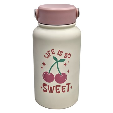 高質感手提式水壺- 內膽-304不鏽鋼  象牙白  650ml  1個