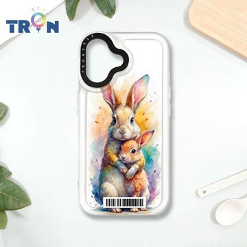 TRON IPHONE 16 大小動物們-2 防摔 MAGSAFE 磁吸 太空載具殼 透白 手機殼