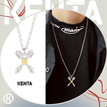 🌾健太選物🌾箭頭X太陽花項鍊 飾品男 項鍊男生 不銹鋼項鍊 鈦鋼項鍊 開運項鍊 中性飾品 銀色項鍊 送禮