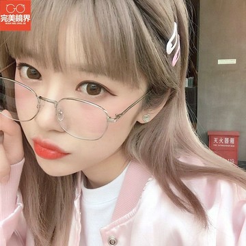 細框眼鏡 韓系眼鏡 日系復古金屬原宿細框眼鏡架文藝圓方框架平光鏡小臉男女學生