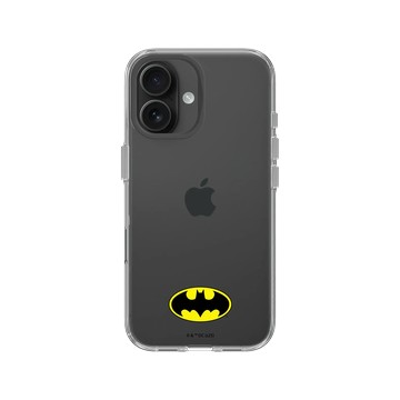 iPhone 16 Clear Case（相機按鈕） 透明 - Batman 蝙蝠俠 - 經典Logo