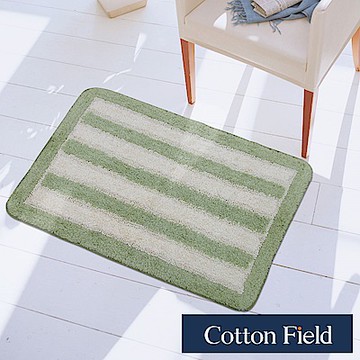 棉花田華爾特純棉提花踏墊-綠色(50x80cm)