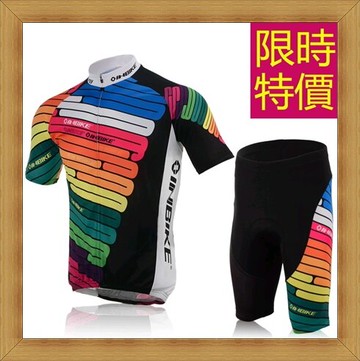 現貨+預購 自行車衣套裝含自行車衣單車褲-吸濕排汗透氣男單車服55u48【獨家進口】【米蘭精品】