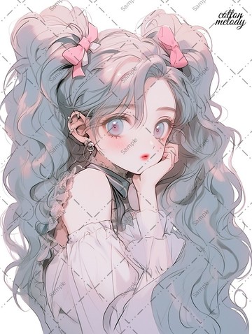 original sticker no.393 人物貼紙 原創貼紙 人物貼紙 女孩貼紙 原創人物貼紙