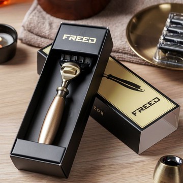 【FREED】古銅系列 - 五刀式刮鬍刀 - 阿波羅 客製化刻字 生日