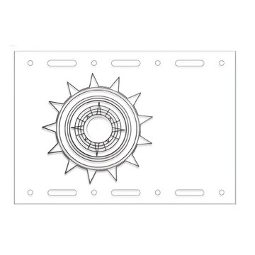 WELLHIKE 1單位IGT壓克力桌板 可搭配圓臺燈衣變色 36 x 25cm 1.2kg  透明色  1個