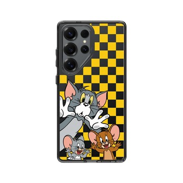 Galaxy S25 Ultra Clear 酷墨灰 - 湯姆貓與傑利鼠 Tom and Jerry - 大臉貼窗