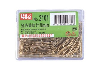 LIFE 豪華型金色迴紋針 NO.2101