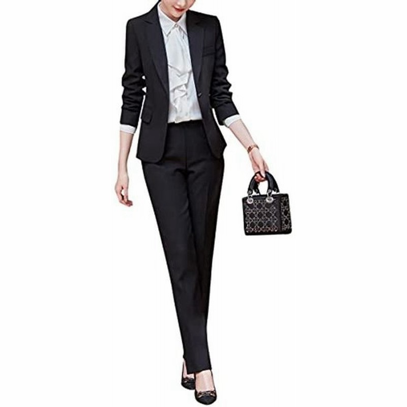 2点セット パンツスーツ レディース スーツセットアップ 春夏秋服 パンツ スーツ ズボン レジャー 春 秋 冬 通勤 事務服 結婚 通販 Lineポイント最大get Lineショッピング