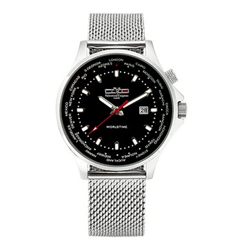 Valentino Coupeau 范倫鐵諾 古柏 世界時間腕錶 黑面 米蘭帶