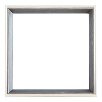 FOSO 木質簡約北歐相框 灰白色-正方5吋 擺台 輕鬆打造北歐風居家裝飾  1入