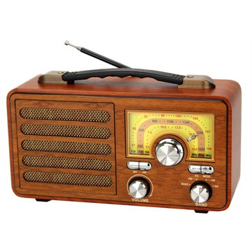 復古高品質 收音機手提式收音機多波段收音機支持TF卡