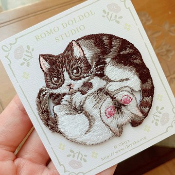 Chiya Meow no cat, no life 系列刺繡熨章 / 貼紙