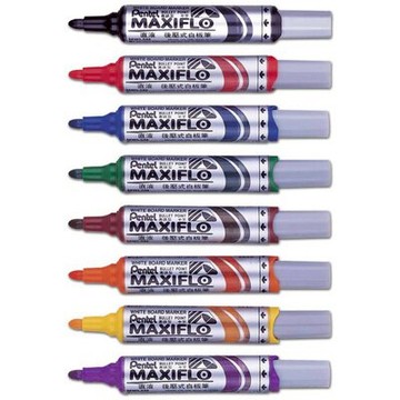 【文具通】Pentel ぺんてる 飛龍 MWL5M 粗字 後壓式 白板筆 藍 A1210034【APP滿額下單10%點數(單一帳號最高5000點)】1/31止