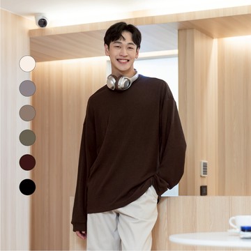 50% Fifty Percent｜肌理感包領長TEE【期間限定】｜02532111001