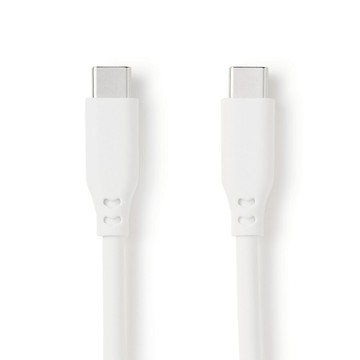 MUJI 無印良品 不易糾結柔軟傳輸線 USB-C 對 USB-C MJ-UC1CTC-W  1m  白色  1條