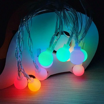 LED球 黃光 七彩光 LED燈戶外裝飾照明景觀燈 DIY聖誕燈樹燈圍牆掛燈 贈品禮品