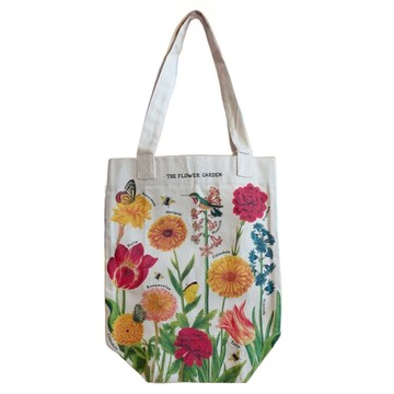 CAVALLINI&CO. 復古托特包 純棉帆布  花園 多色  41 x 32cm 底14.6cm 提把70cm