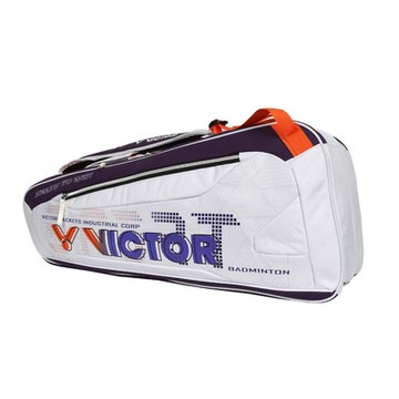 VICTOR 6支裝羽拍包-後背包 雙肩包 肩背包 裝備袋 球拍袋 羽球 勝利 BR5223AJ 白葡萄紫橘