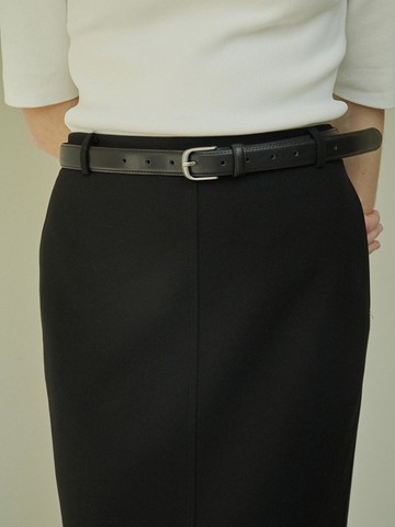 Classic Leather Belt_Black