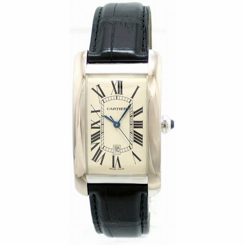 ウォッチ Cartier カルティエ タンクアメリカンlm K18wg 750wg ホワイトゴールド メンズ 機械式 オートマ 腕時計 W U 通販 Lineポイント最大0 5 Get Lineショッピング