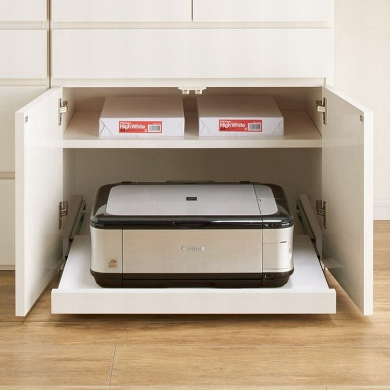 家具 収納 リビング収納 テレビ台 ユニットシェルフ 伸長式デスク キャビネット専用プリンタースライドテーブル 通販 Lineポイント最大0 5 Get Lineショッピング