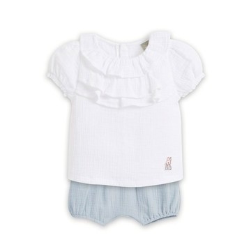 四季系列-比得兔泡泡紗短袖套裝