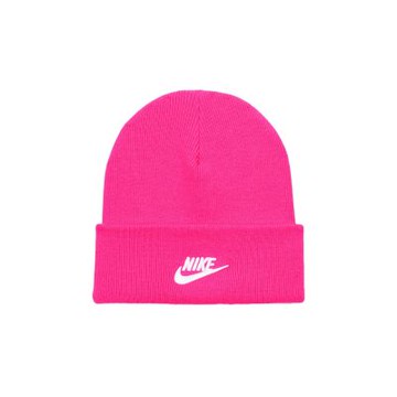 Nike K NK Peak Beanie Tc Fut 大童 桃粉色 可翻摺帽沿 毛帽 HF5498-645