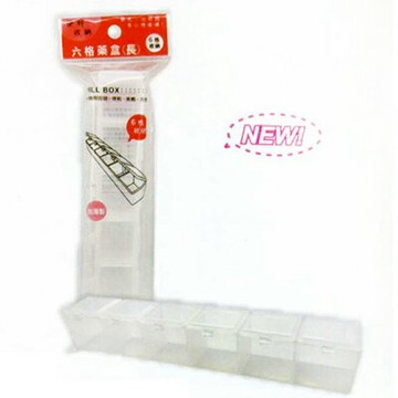 【文具通】W.I.P 聯合 六格藥盒 LPB1506(長) LHLPB1506【APP滿額下單4%點數(單一帳號最高1000點)】7/31止