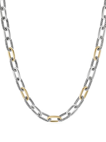 David Yurman - 18kt yellow gold and silver Madison 11mm chain bracelet - women - 14kt Yellow Gold/Sterling Silver - One Size