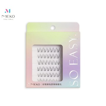 MEKO 好簡單自黏式免膠單株睫毛 - 上睫毛 V型款 I-006 【官方旗艦館】