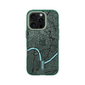 iPhone 16 Pro Clear 憂墨綠 - JOCR - Rome (Black Logo)