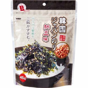 韓国ジャバンのり 納豆味(45g)[海苔・佃煮]