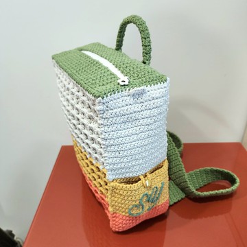 客製 4色華夫格後背包